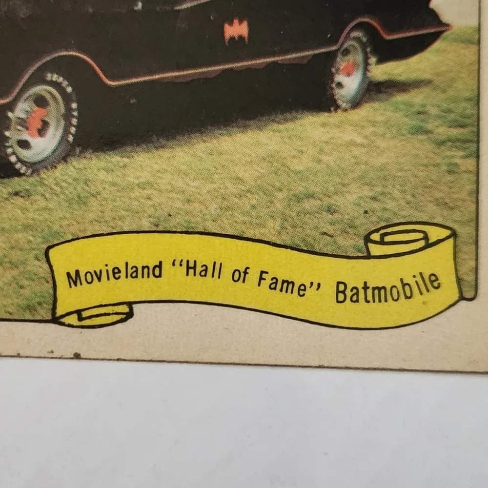 VTG 1974 Fleer Kustom Cars Movieland Hall of Fame Batmobile Sticker